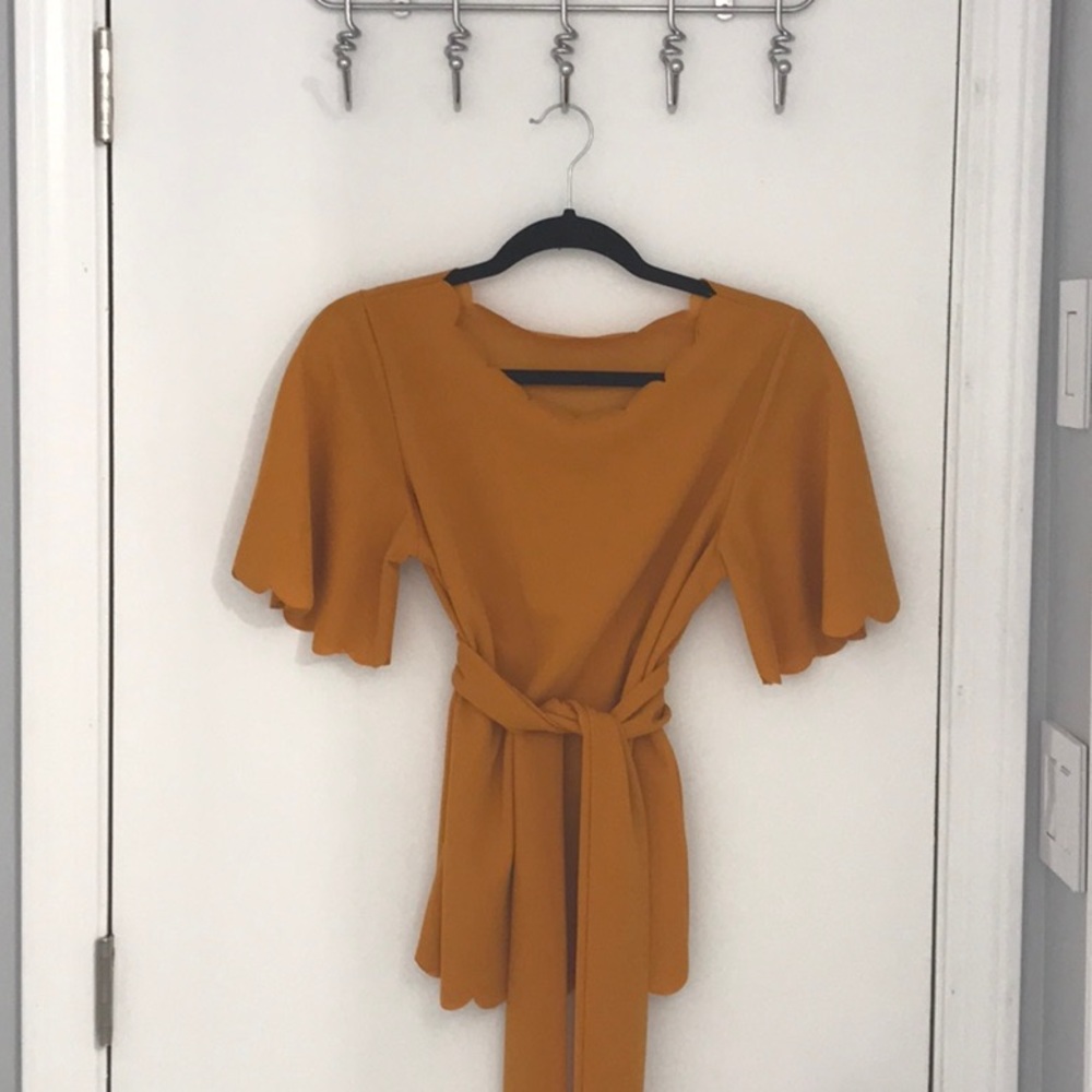 NWOT Mustard yellow top
